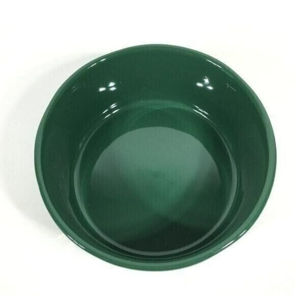 Rae Dunn Ceramic Dog Food or Water Bowl Christmas PAW HUMBUG Green - Picture 2 of 6